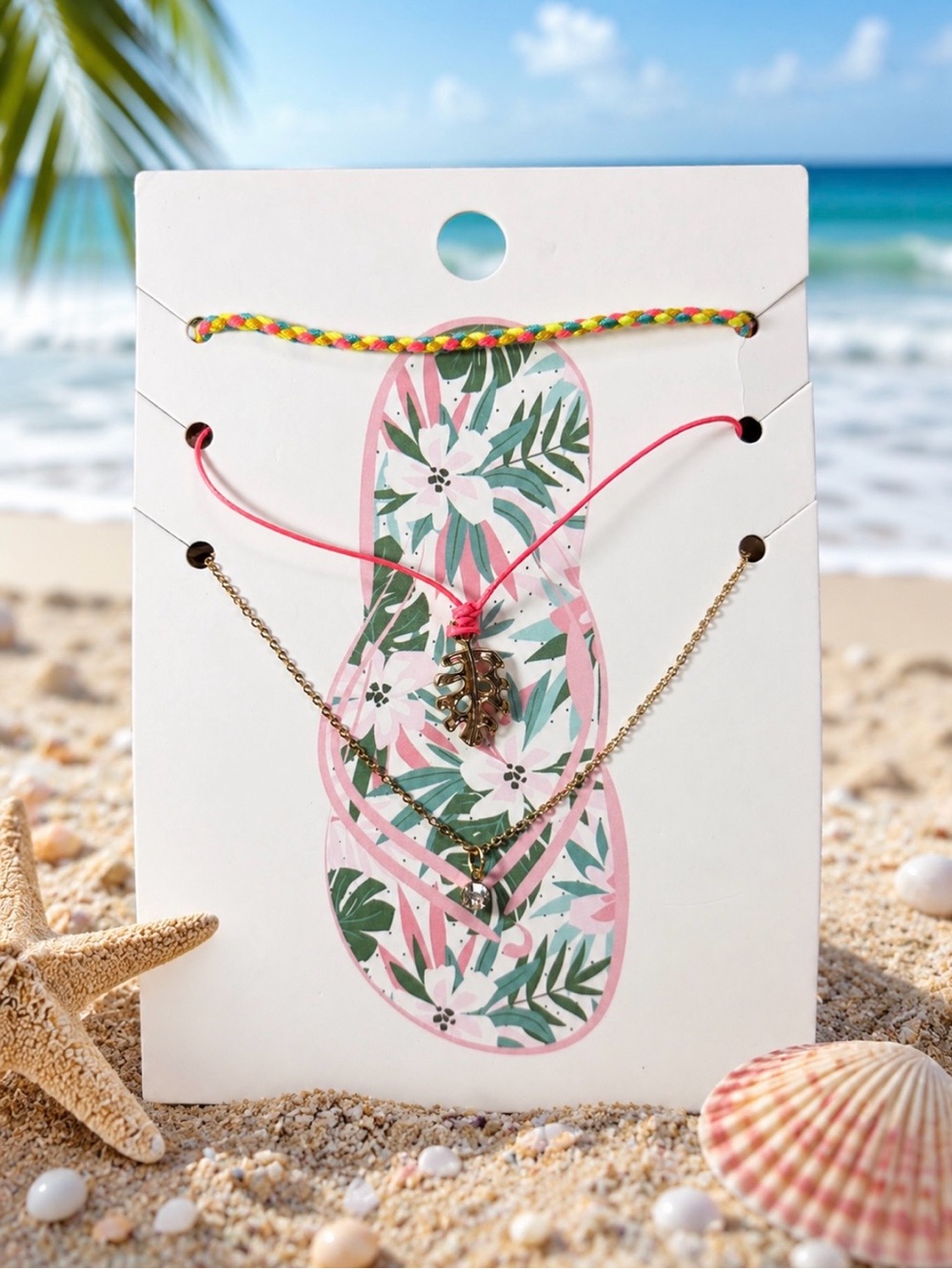 Tropical Anklet & Bracelet Set